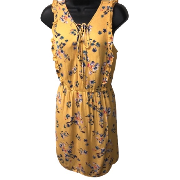 Maurices Dresses & Skirts - Maurices mustard floral dress